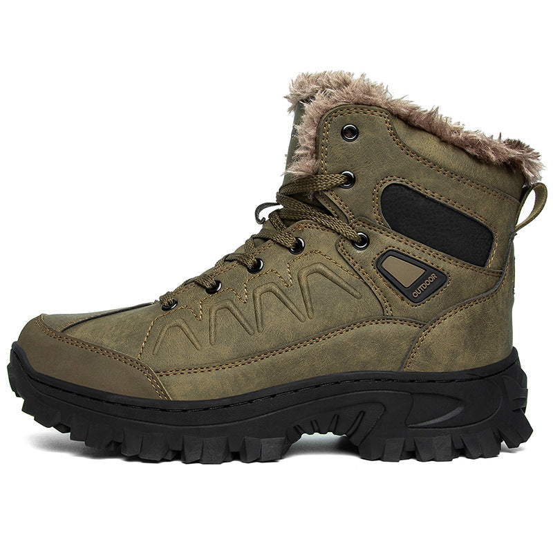 Men's Plus Size Warm High Top Outdoor Cotton Shoes