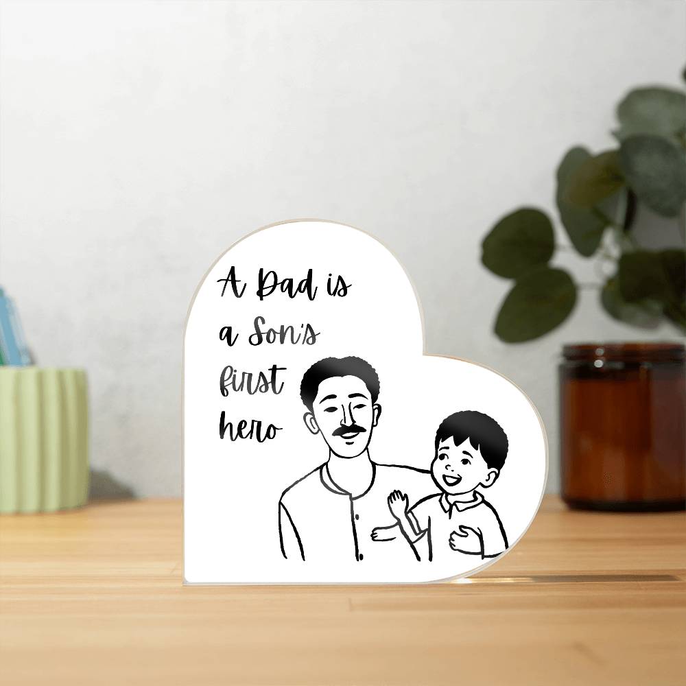 Father & Son Heart Plaque