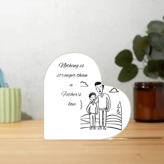 Father & Son Heart Plaque