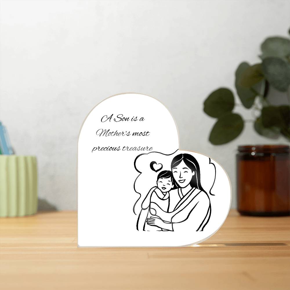 Mother & Son Heart Plaque