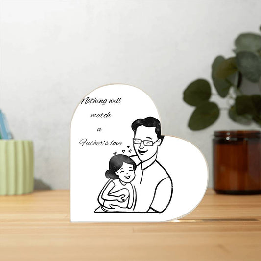 Father & Daughter Heart Plaque