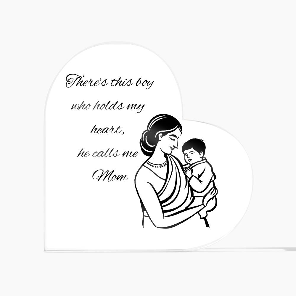 Mother & Son Heart Plaque