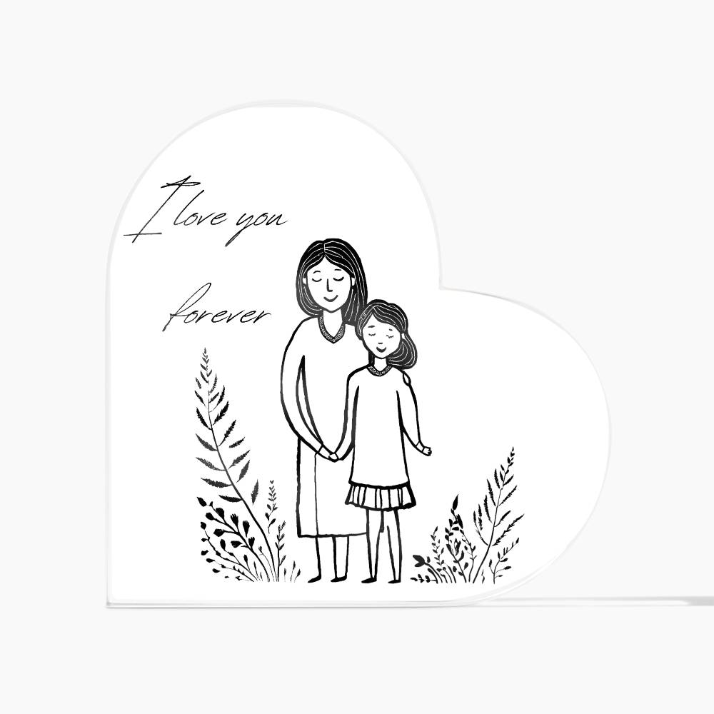 Mother & Daughter Heart Plaque