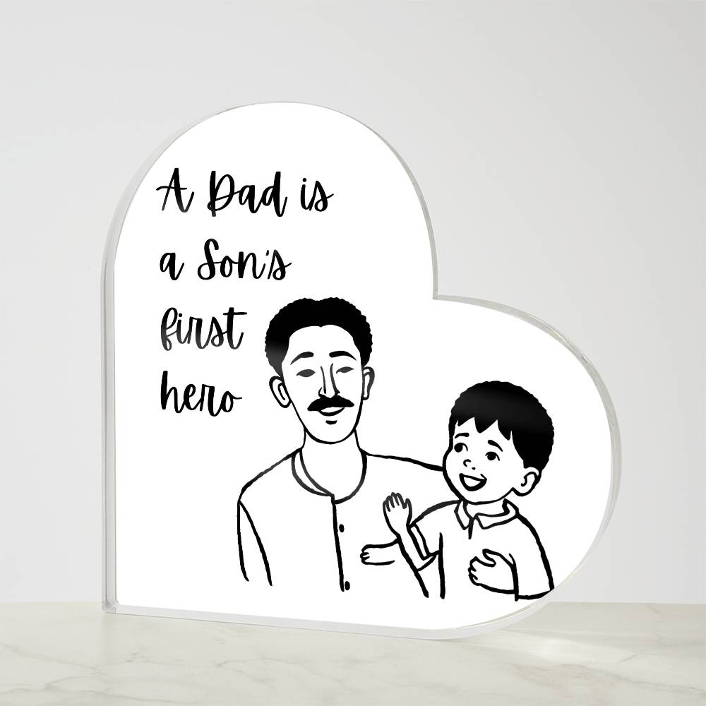 Father & Son Heart Plaque