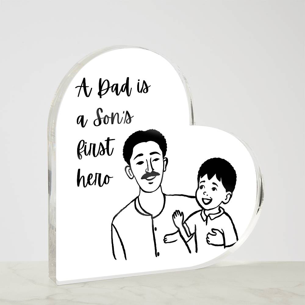 Father & Son Heart Plaque