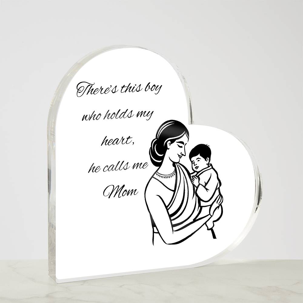 Mother & Son Heart Plaque