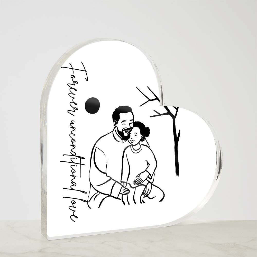 Father & Daughter Heart Plaque