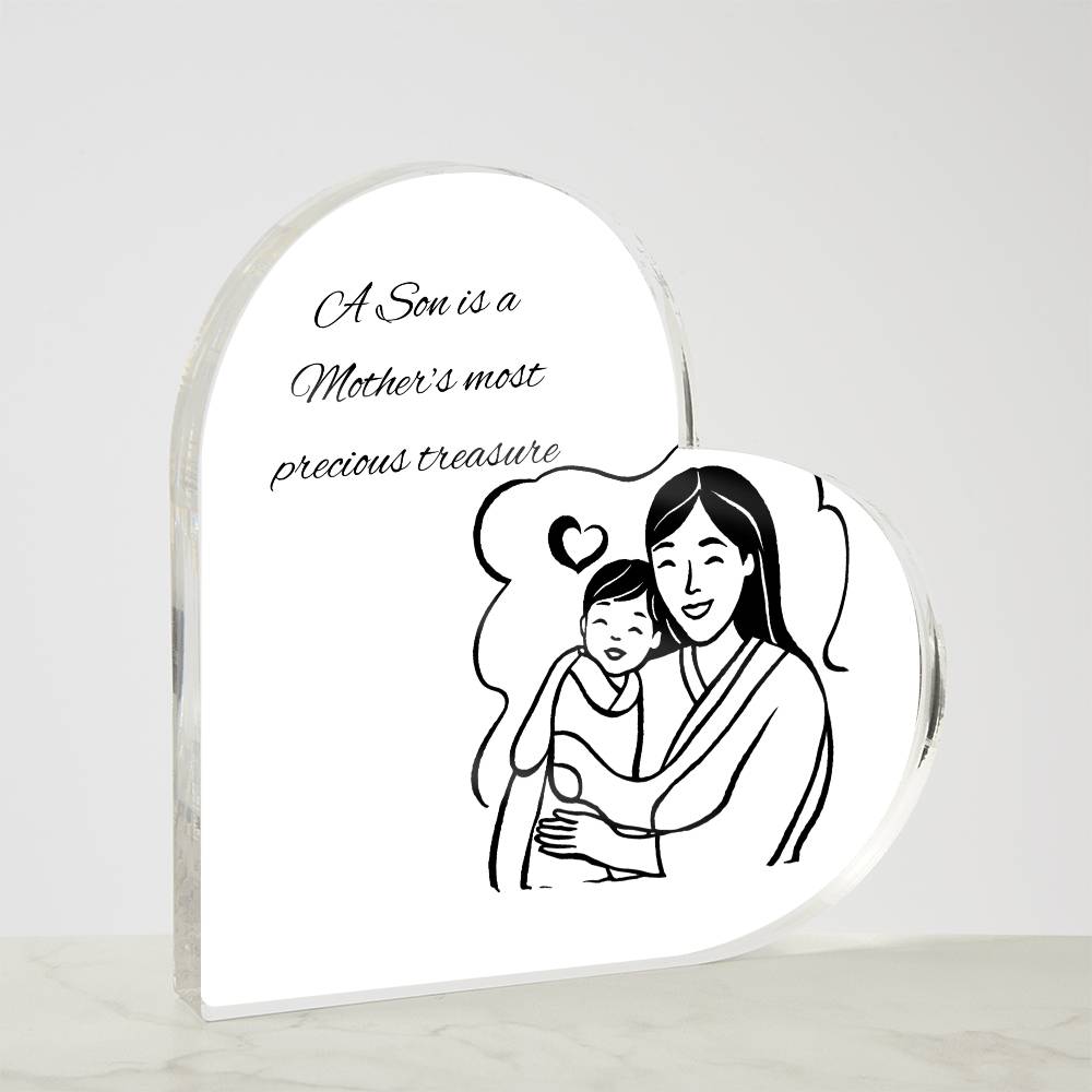 Mother & Son Heart Plaque