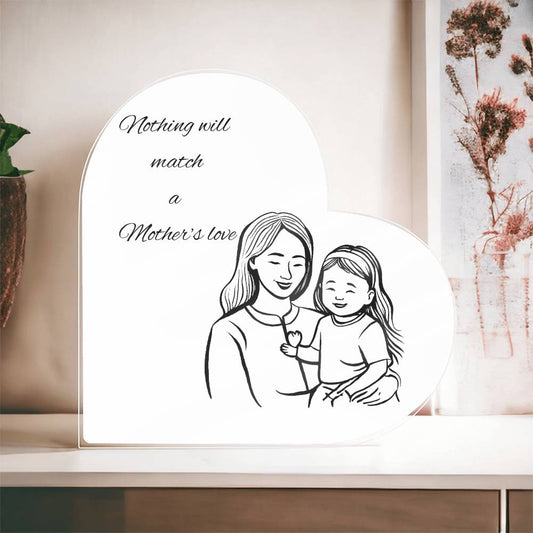 Mother & Daughter Heart Plaque