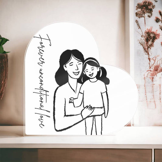 Mother & Daughter Heart Plaque