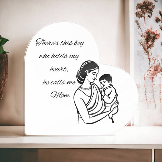 Mother & Son Heart Plaque