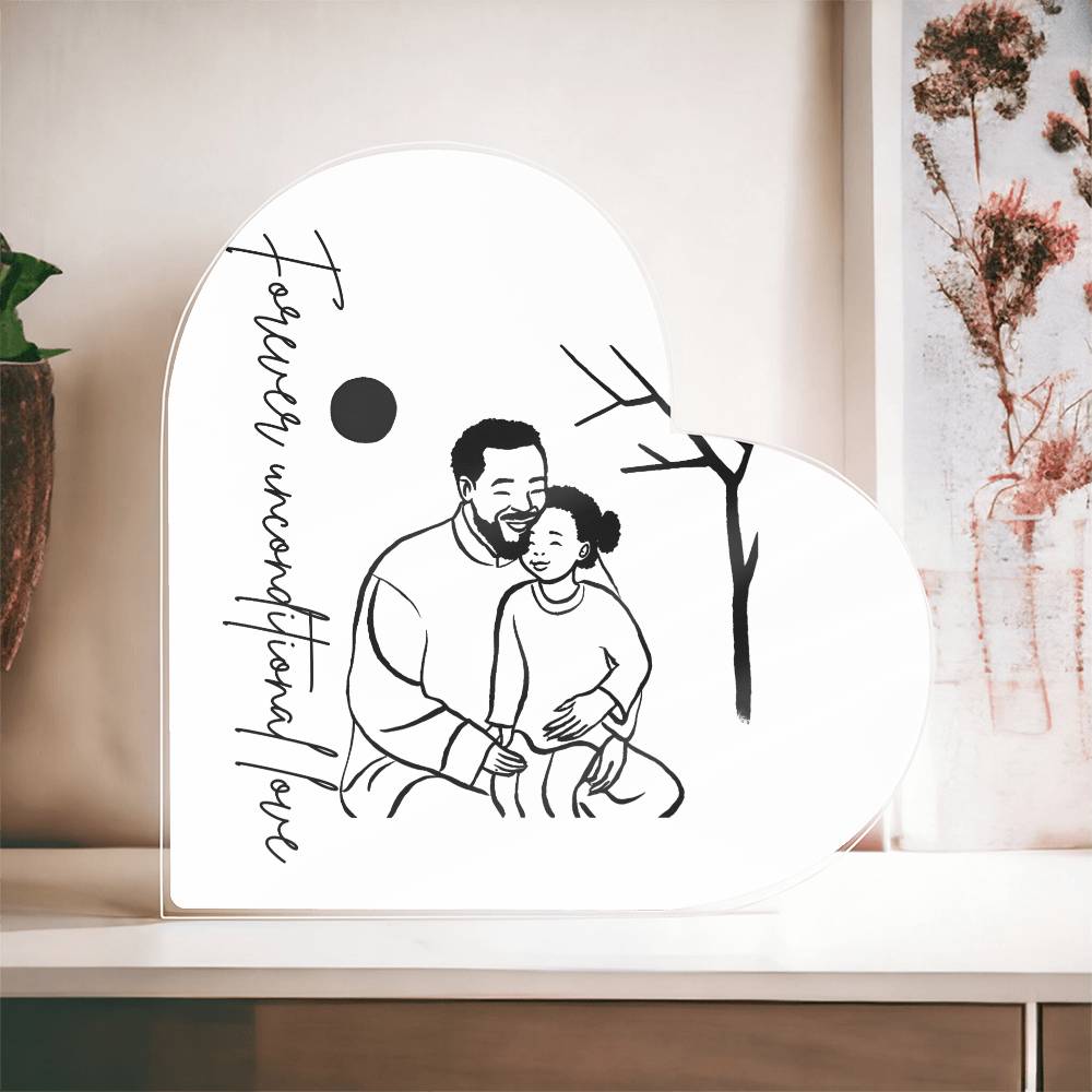 Father & Daughter Heart Plaque